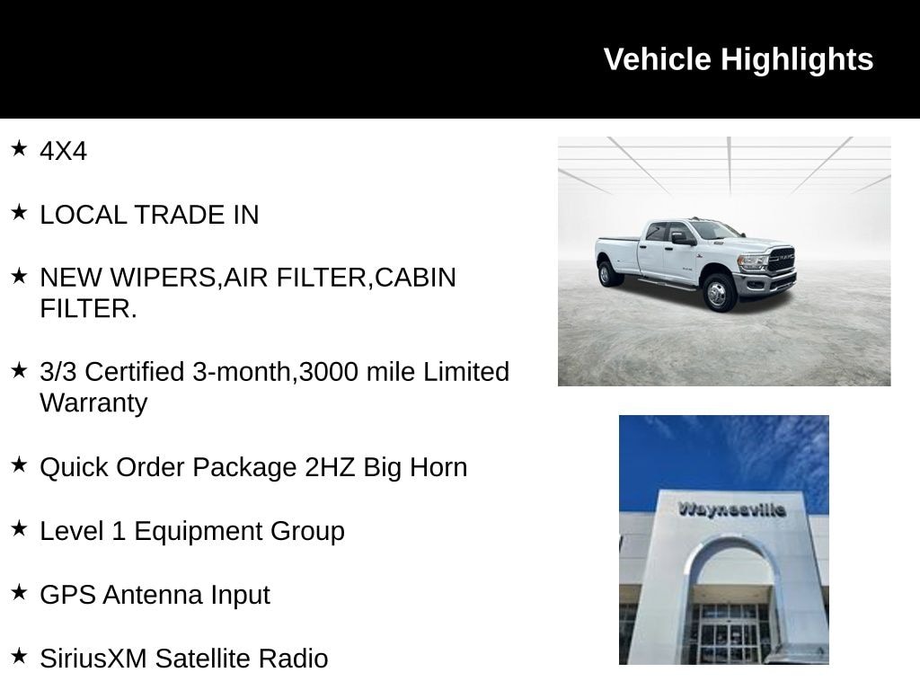 Used 2023 Ram 3500 Big Horn Truck