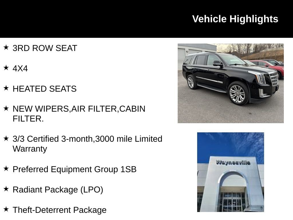 Used 2018 Cadillac Escalade Luxury SUV