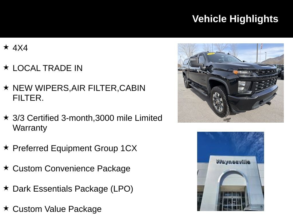 Used 2021 Chevrolet Silverado 2500HD Custom Truck