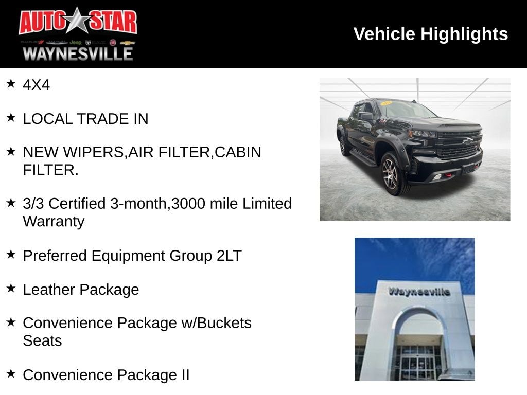 Used 2020 Chevrolet Silverado 1500 LT Trail Boss Truck