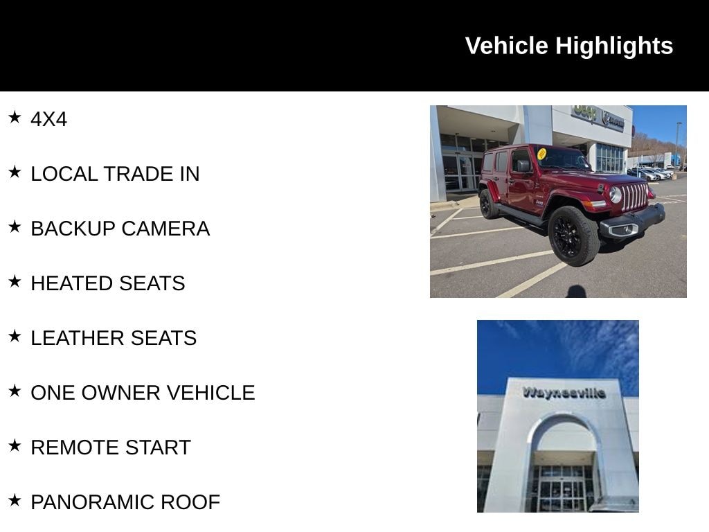 Used 2021 Jeep Wrangler Unlimited Sahara 4xe SUV