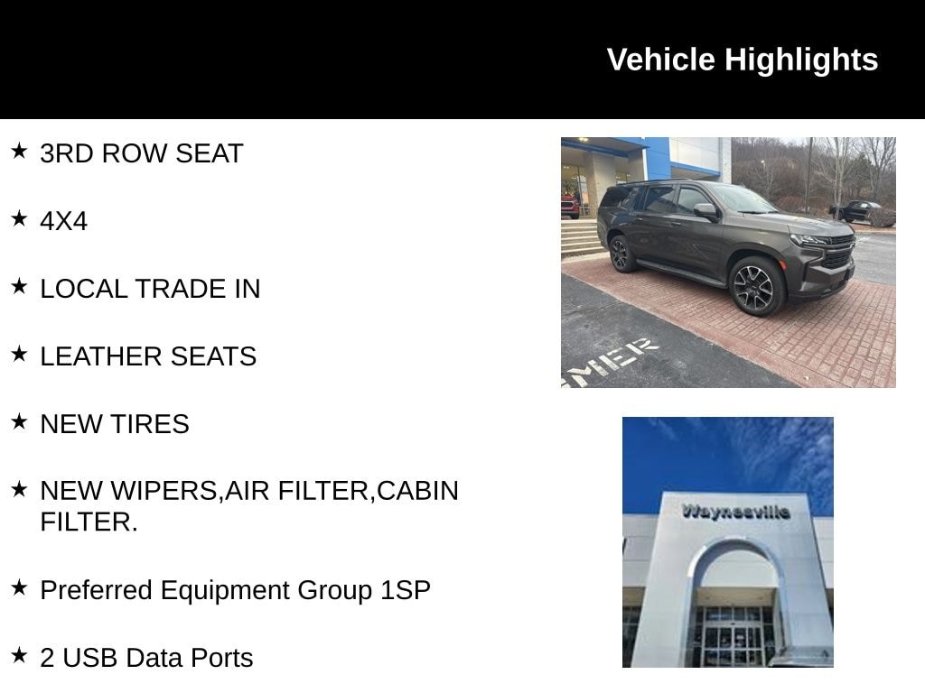 Used 2021 Chevrolet Suburban RST SUV