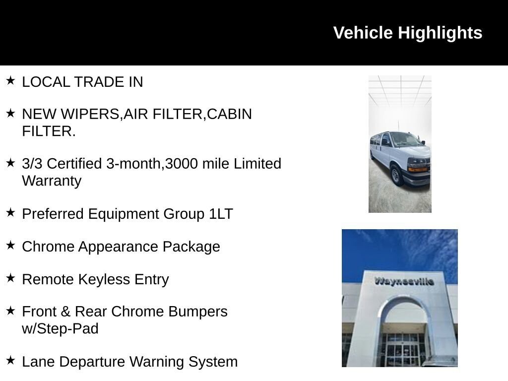 Used 2020 Chevrolet Express Passenger 3500 1LT Van