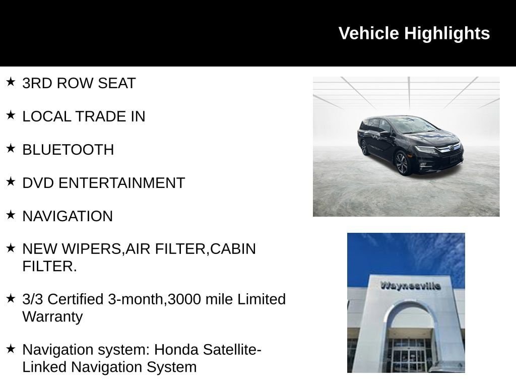 Used 2019 Honda Odyssey Elite