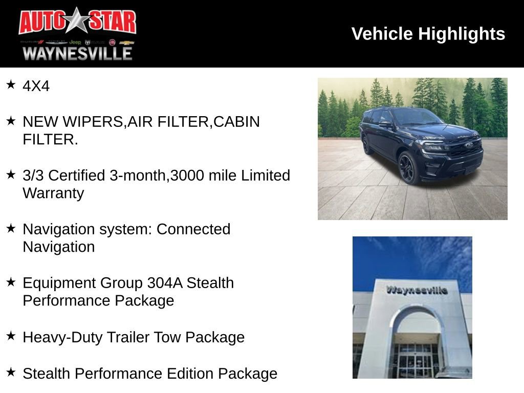 Used 2022 Ford Expedition Limited with VIN 1FMJK2AT6NEA02649 for sale in Waynesville, NC
