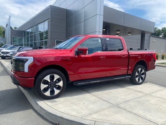 Used 2022 Ford F-150 Lightning Platinum with VIN 1FT6W1EV8NWG02104 for sale in East Greenbush, NY