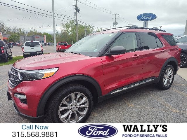 Used 2022 Ford Explorer XLT with VIN 1FMSK8DH1NGA76841 for sale in Seneca Falls, NY
