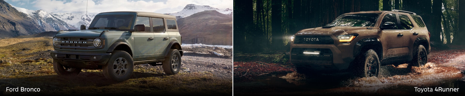 New Ford Bronco and New Toyota 4runner