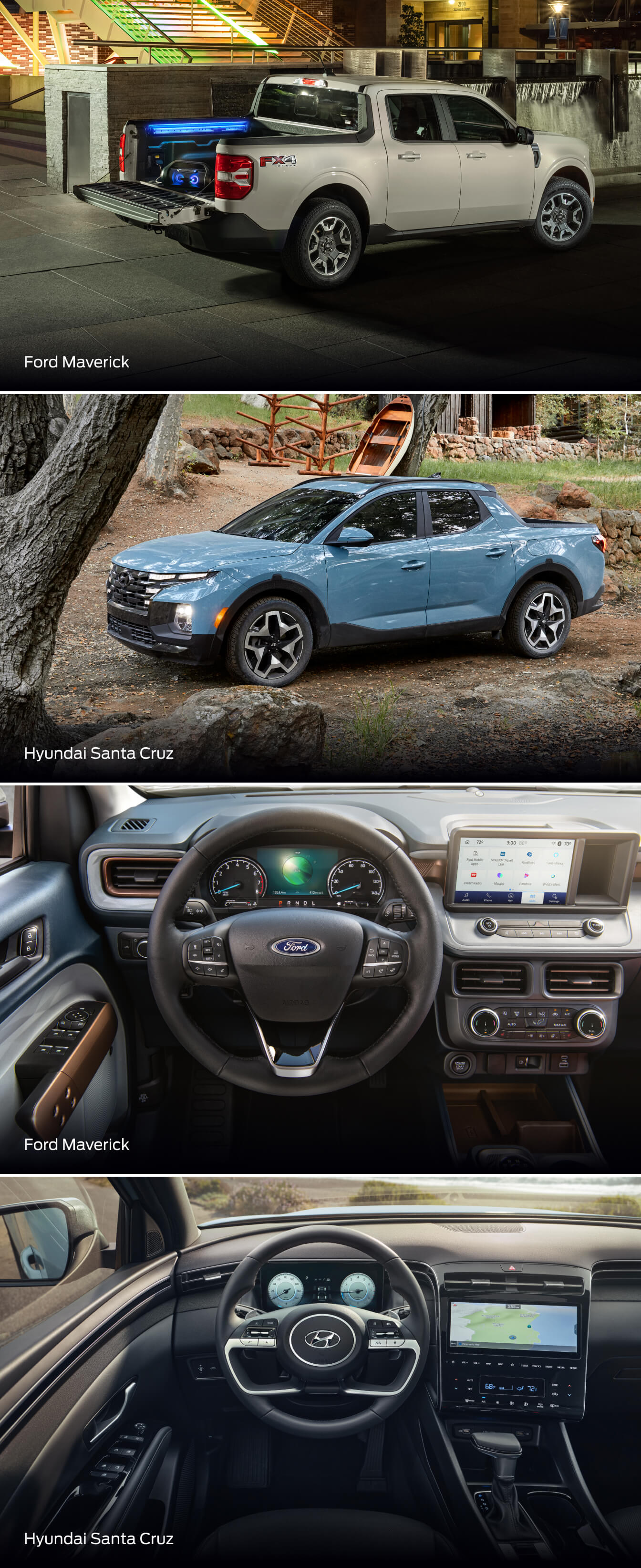 Ford Maverick Vs. Hyundai Santa Cruz: Comparison Review