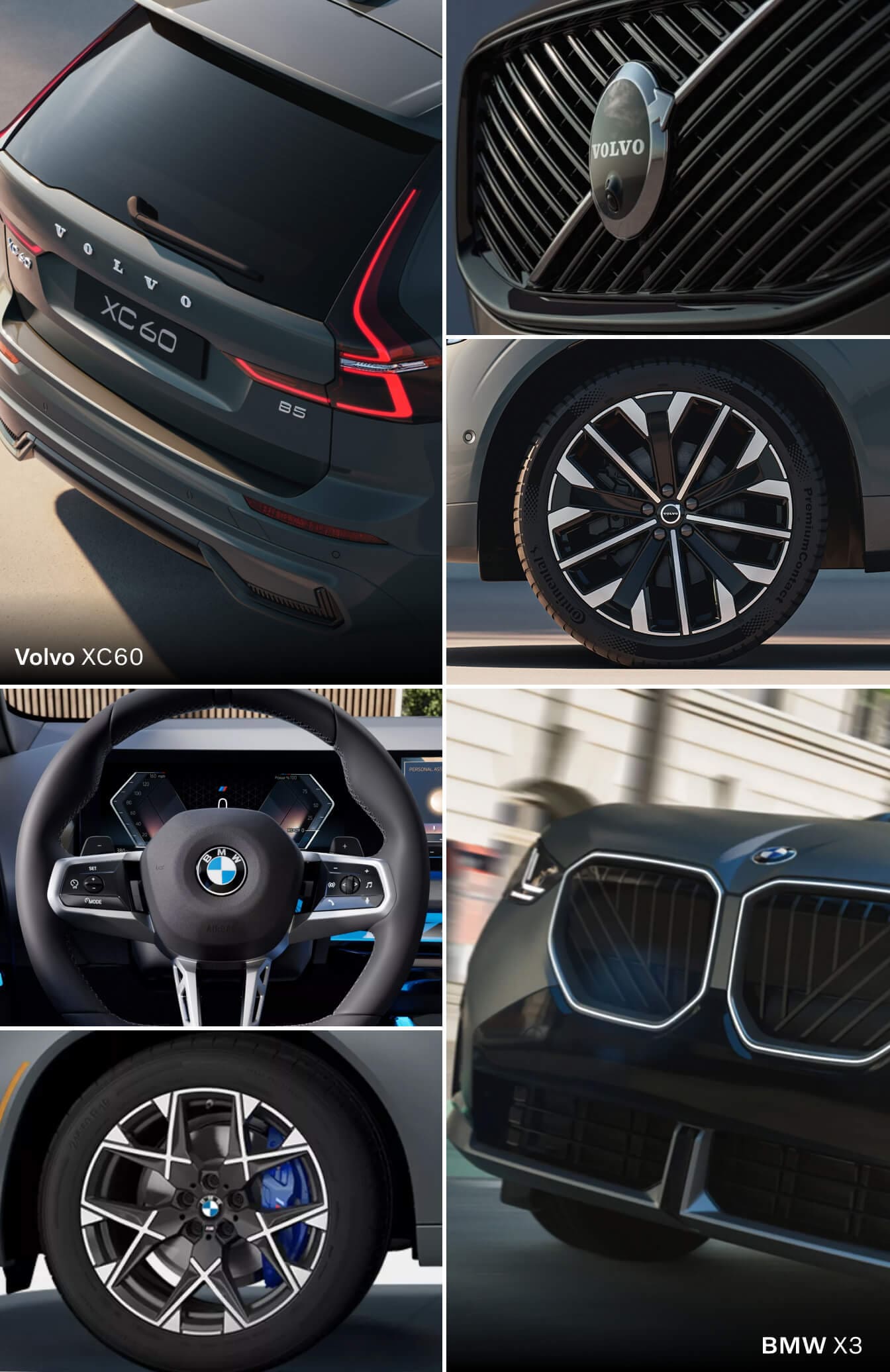 Volvo XC60 vs. BMW X3 Comparison: Trim Levels & Customizability