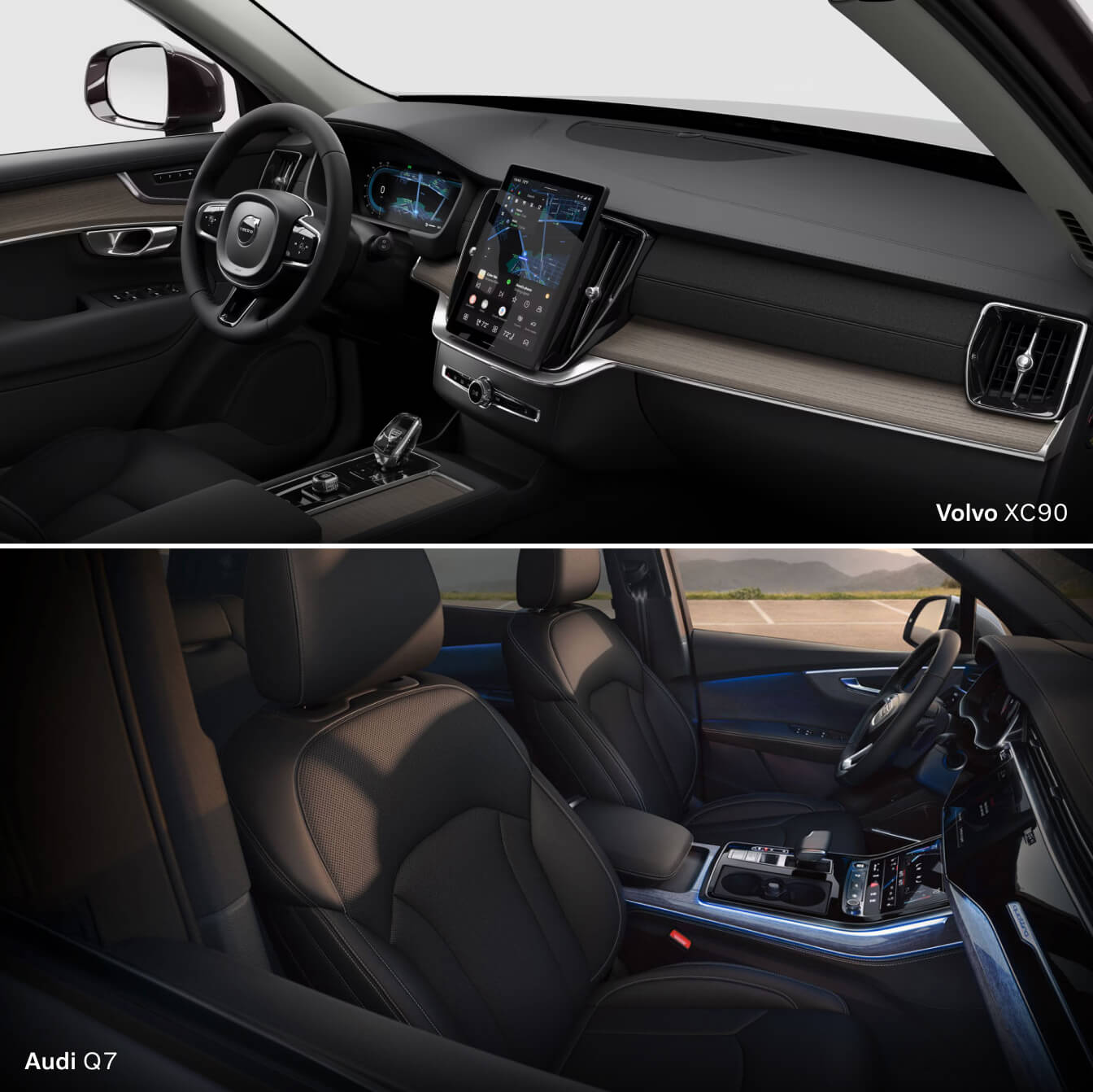 Volvo XC90 vs. Audi Q7 Interior