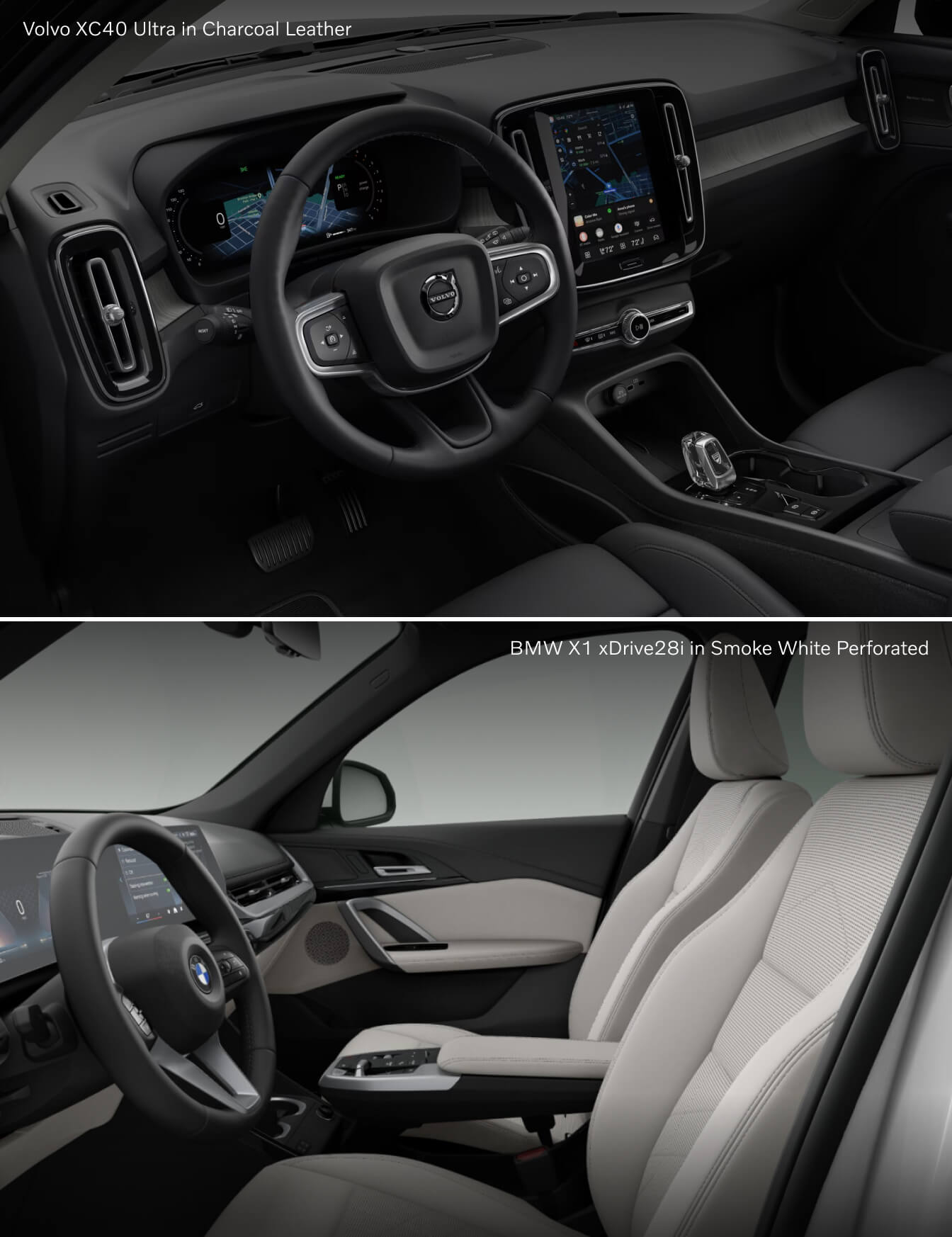 Volvo XC40 vs. BMW X1 Interior