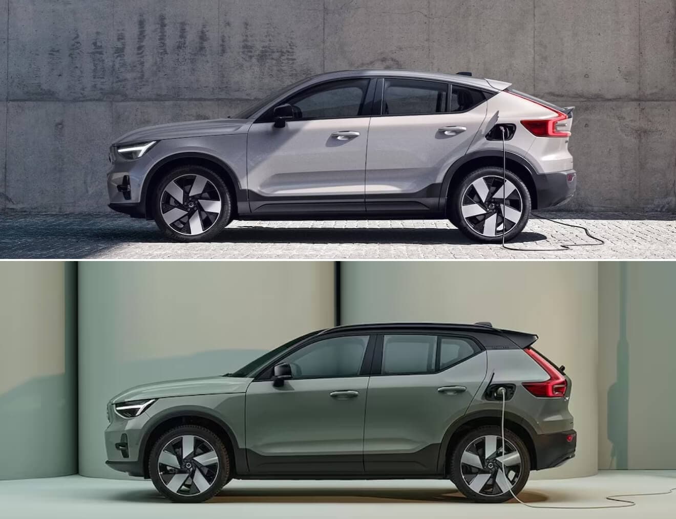 Volvo C40 Recharge vs. Volvo XC40 Recharge Exterior