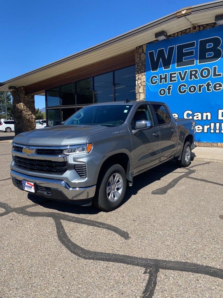 Certified 2025 Chevrolet Silverado 1500 LT with VIN 1GCUKDED4SZ107470 for sale in Cortez, CO