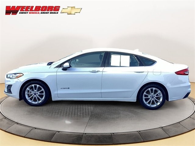 Used 2019 Ford Fusion Hybrid SE with VIN 3FA6P0LU5KR256437 for sale in Glencoe, Minnesota