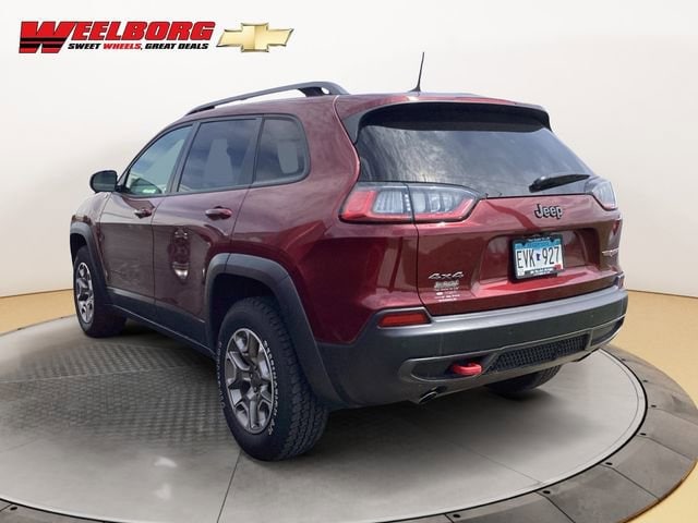 Used 2020 Jeep Cherokee Trailhawk with VIN 1C4PJMBX1LD647209 for sale in Glencoe, Minnesota