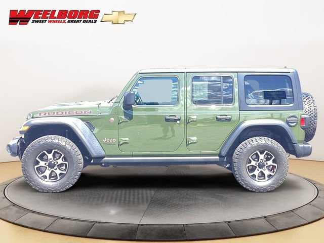 Used 2021 Jeep Wrangler Unlimited Rubicon with VIN 1C4HJXFN3MW577085 for sale in Glencoe, Minnesota