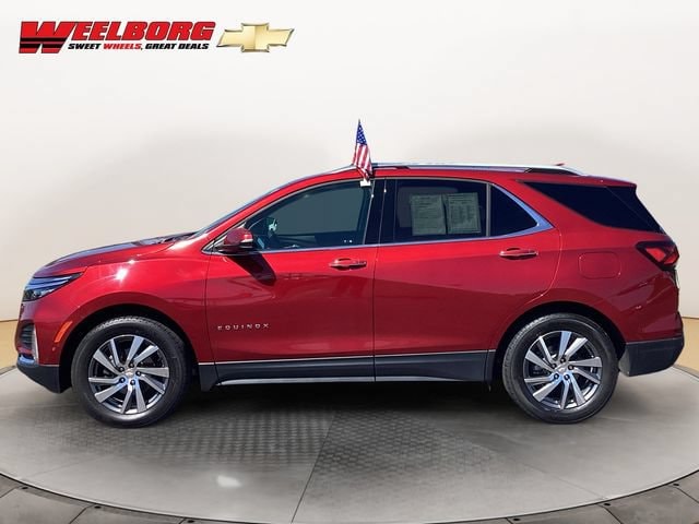 Used 2023 Chevrolet Equinox Premier with VIN 3GNAXXEG9PL193087 for sale in Glencoe, Minnesota