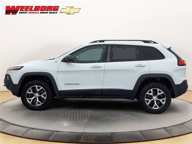 Used 2018 Jeep Cherokee Trailhawk with VIN 1C4PJMBBXJD534439 for sale in Glencoe, Minnesota