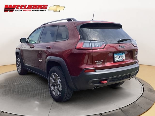 Used 2020 Jeep Cherokee Trailhawk with VIN 1C4PJMBX1LD647209 for sale in Glencoe, Minnesota