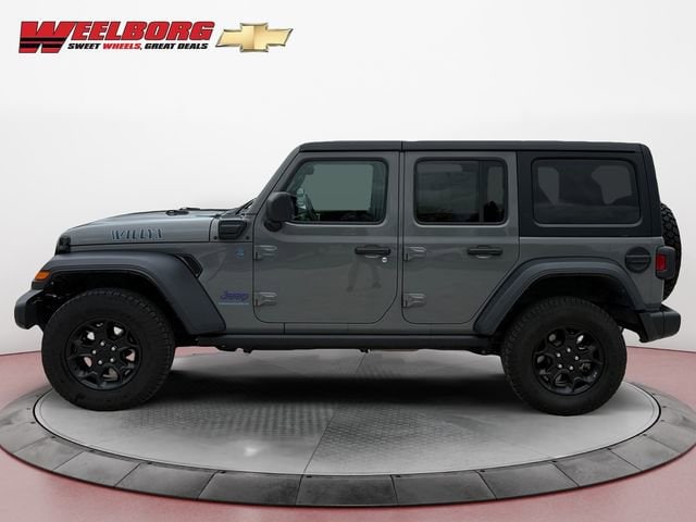 Used 2023 Jeep Wrangler 4xe Willys 4XE with VIN 1C4JJXN64PW642722 for sale in New Ulm, Minnesota