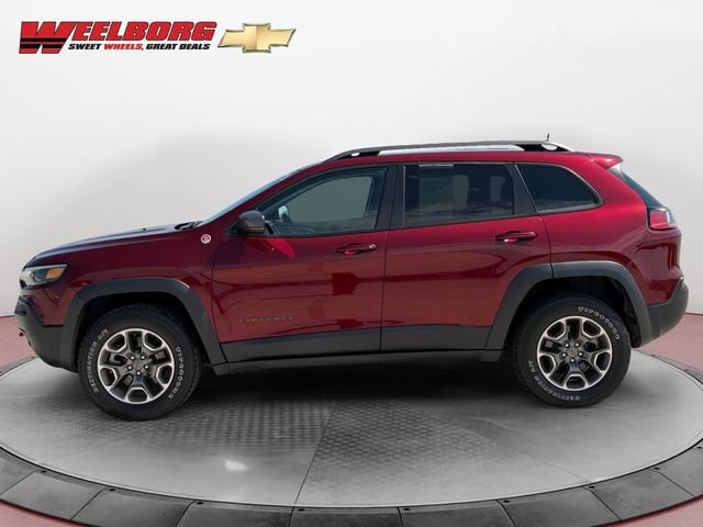 Used 2021 Jeep Cherokee Trailhawk with VIN 1C4PJMBX0MD241679 for sale in New Ulm, Minnesota