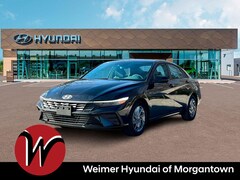 2025 Hyundai Elantra Hybrid Blue Sedan