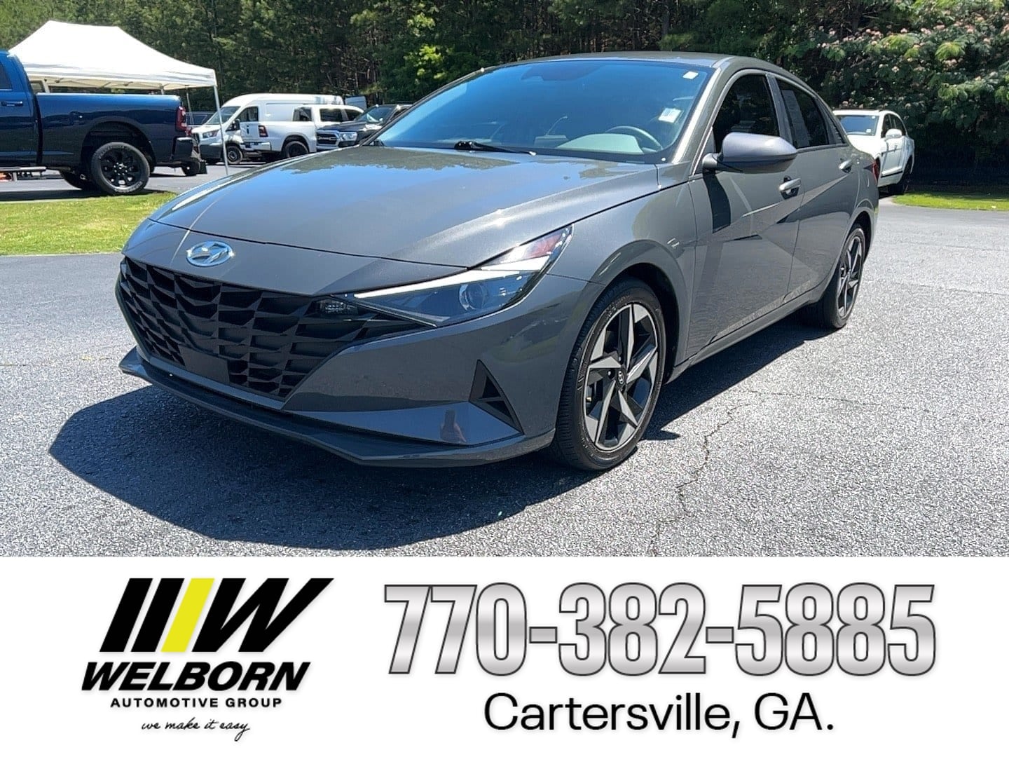 Used 2023 Hyundai Elantra SEL with VIN KMHLS4AG0PU564577 for sale in Cartersville, GA