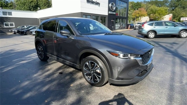 Certified 2022 Mazda CX-5 S Premium Plus package with VIN JM3KFBEM3N0548796 for sale in Wellesley, MA