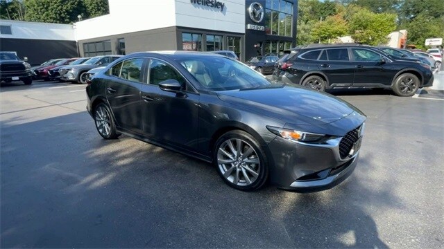 Certified 2022 Mazda Mazda3 Preferred with VIN 3MZBPBCL7NM305275 for sale in Wellesley, MA