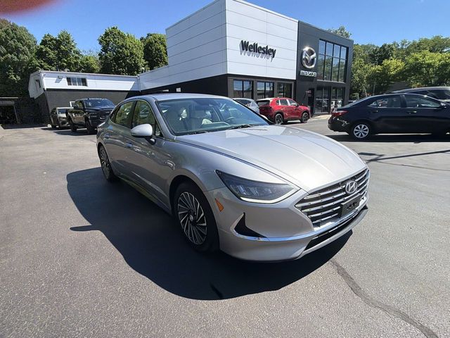 Used 2021 Hyundai Sonata Hybrid SEL with VIN KMHL34JJXMA034266 for sale in Wellesley, MA