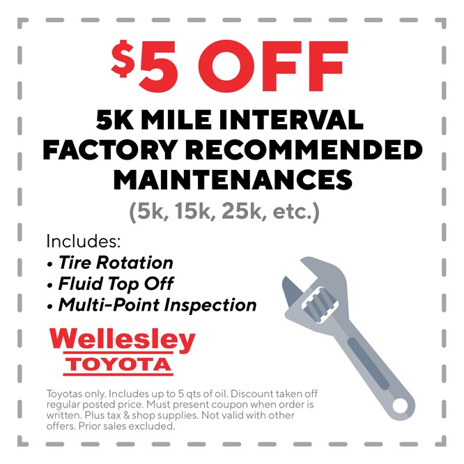 MA Toyota Service Coupons Wellesley Toyota Service