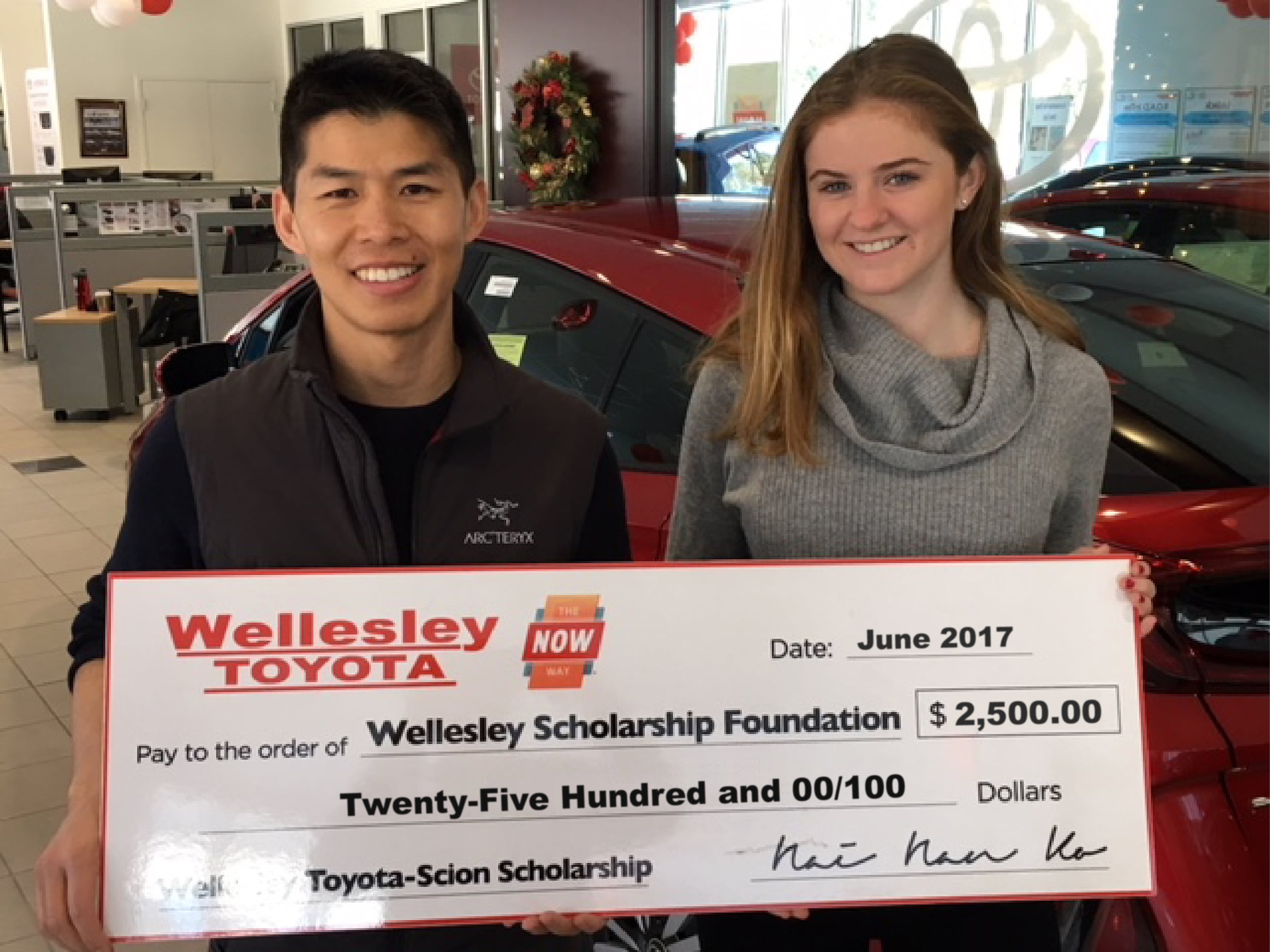 Wellesley Toyota Scholarship Wellesley Toyota
