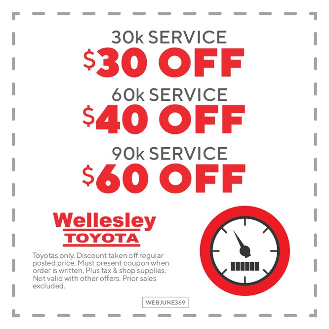 MA Toyota Service Coupons Wellesley Toyota Service