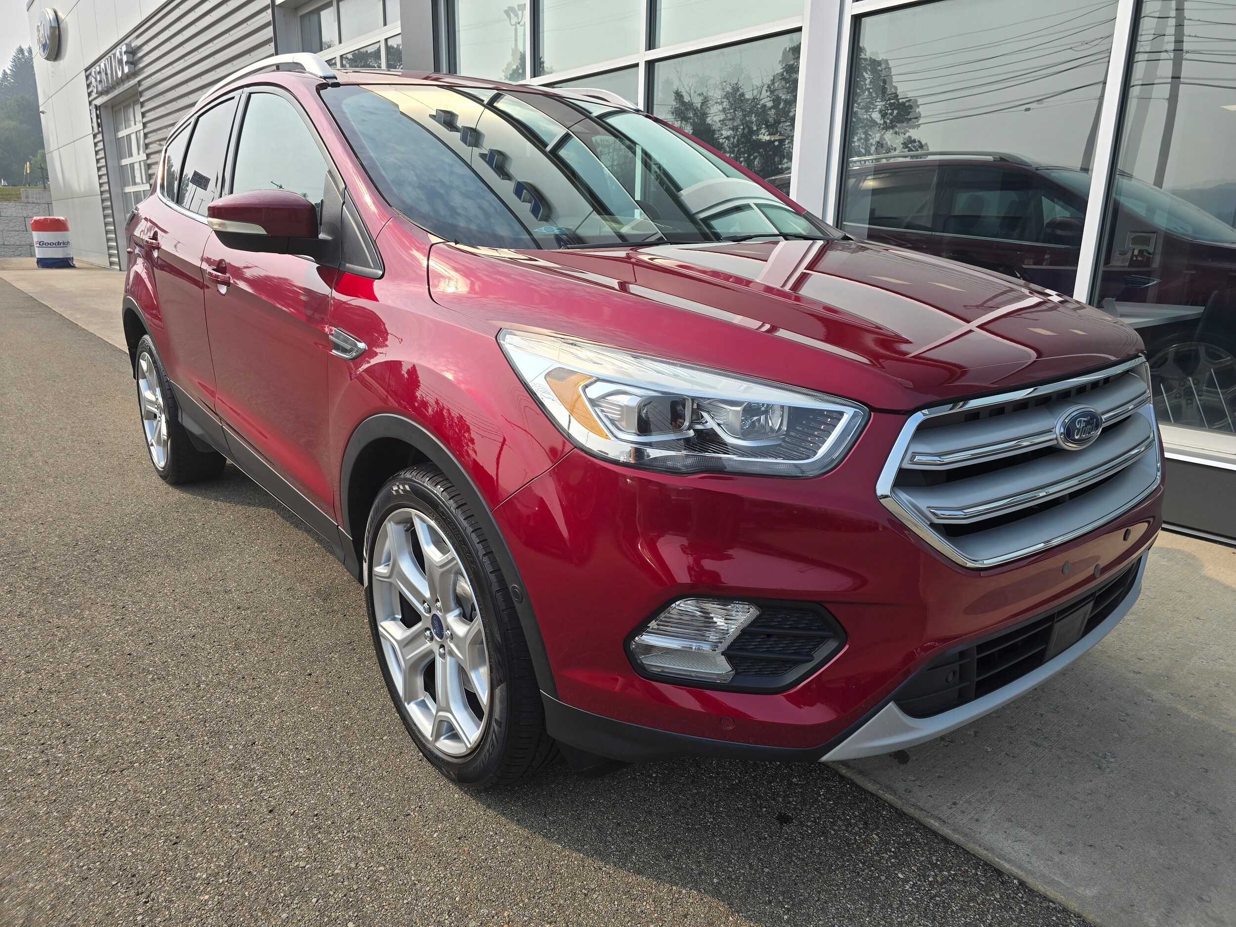 Used 2018 Ford Escape Titanium with VIN 1FMCU9J94JUA70240 for sale in Titusville, PA