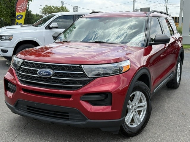 Red 2022 Ford Explorer SUV / Crossover All-Wheel Drive Automatic