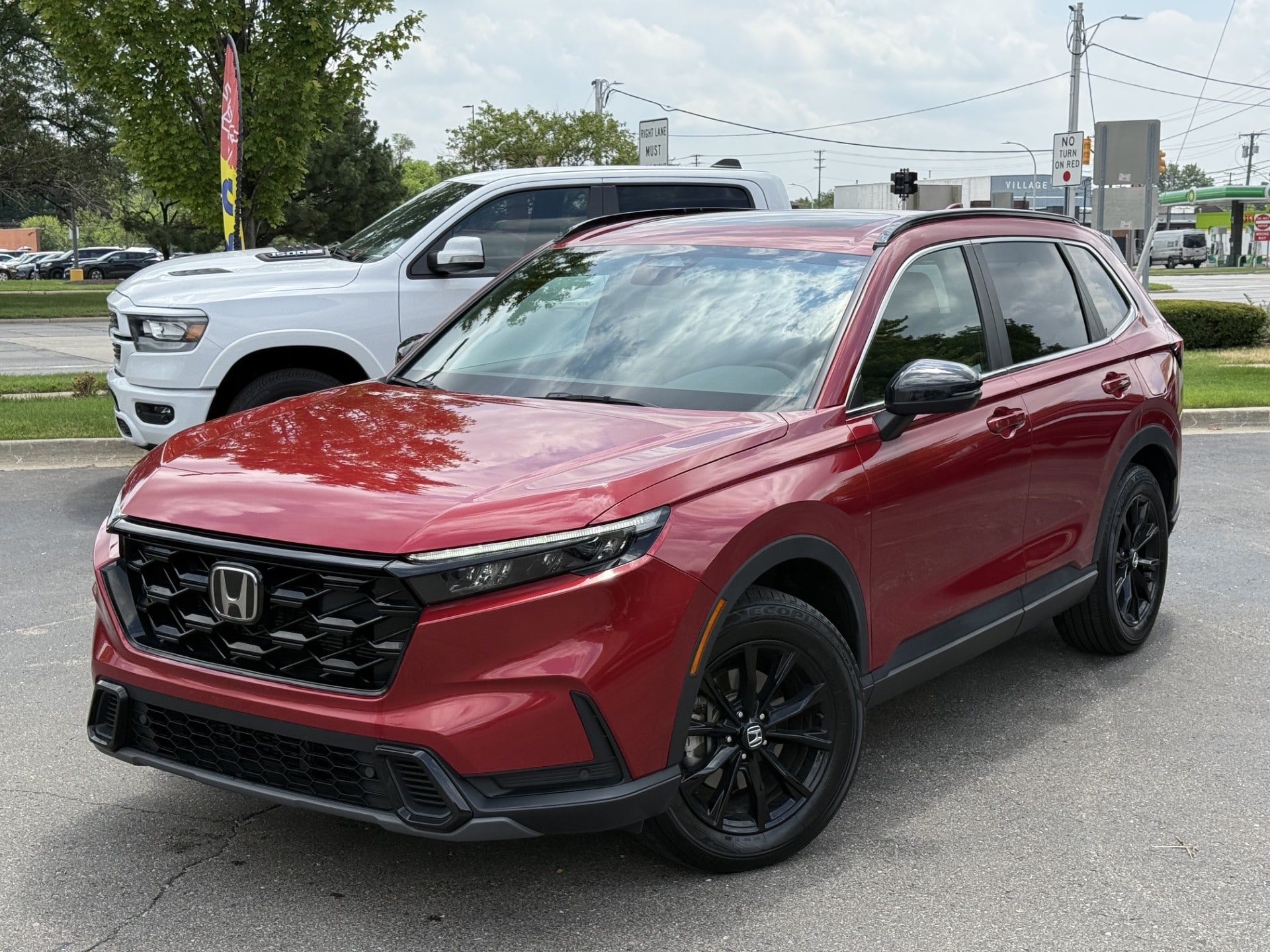 Red 2024 Honda CR-V Hybrid SUV / Crossover All-Wheel Drive Continuously Variable Transmission