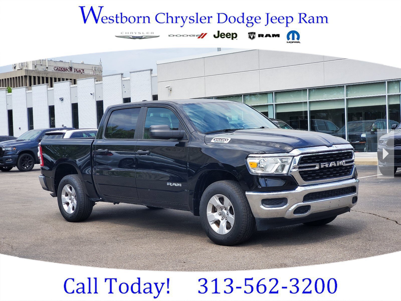 Black 2023 RAM 1500 Pickup Truck Four-Wheel Drive 8-Speed Automatic