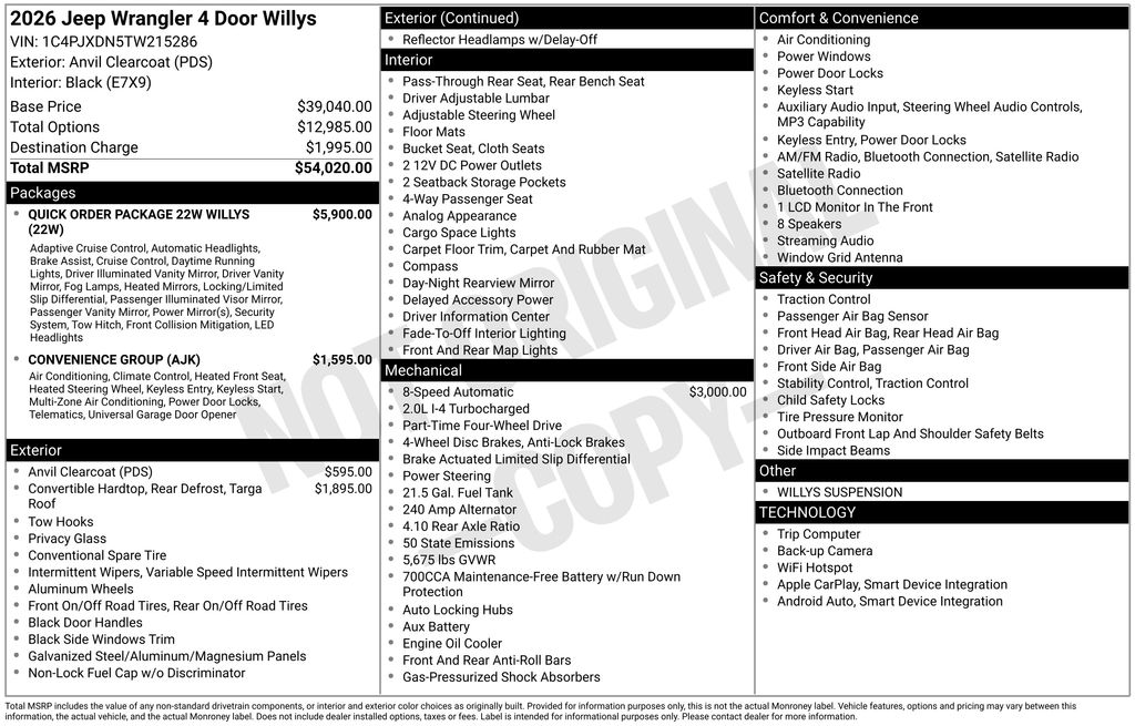 2026 Jeep Wrangler 4-Door Willys - Photo 10