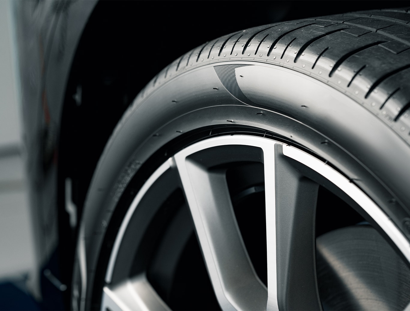 What is Tire and Rim Protection? | West Broad Kia | Close up of rear car wheel and rim 