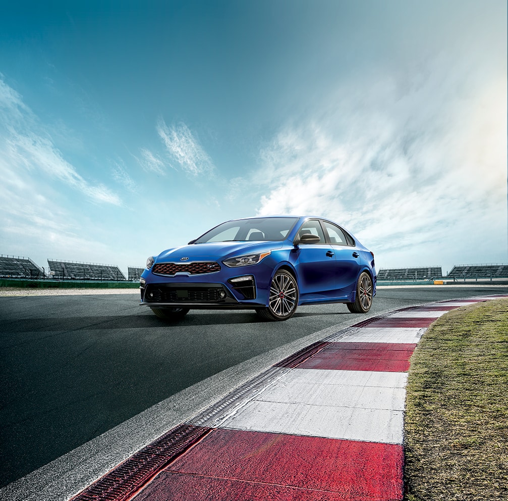 West Broad Kia is a Kia Dealership in Richmond near Henrico, VA | 2020 Kia Forte parked on the track
