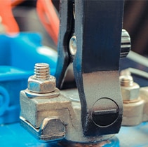 Battery Information at West Broad Kia | Close-up of battery terminal