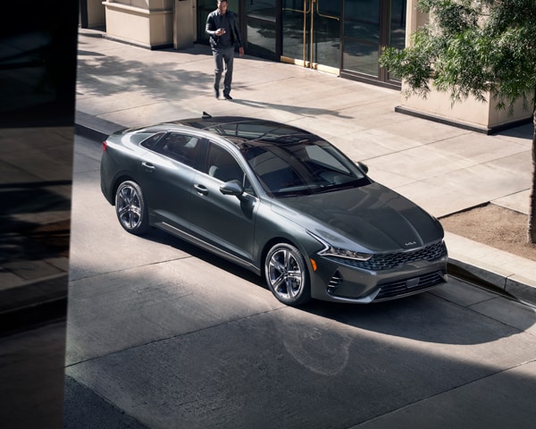 Basic Car Maintenance and Servicing Checklist | West Broad Kia | A Photograph of a 2022 Kia K5 Parked on the Street Taken from A Higher Window