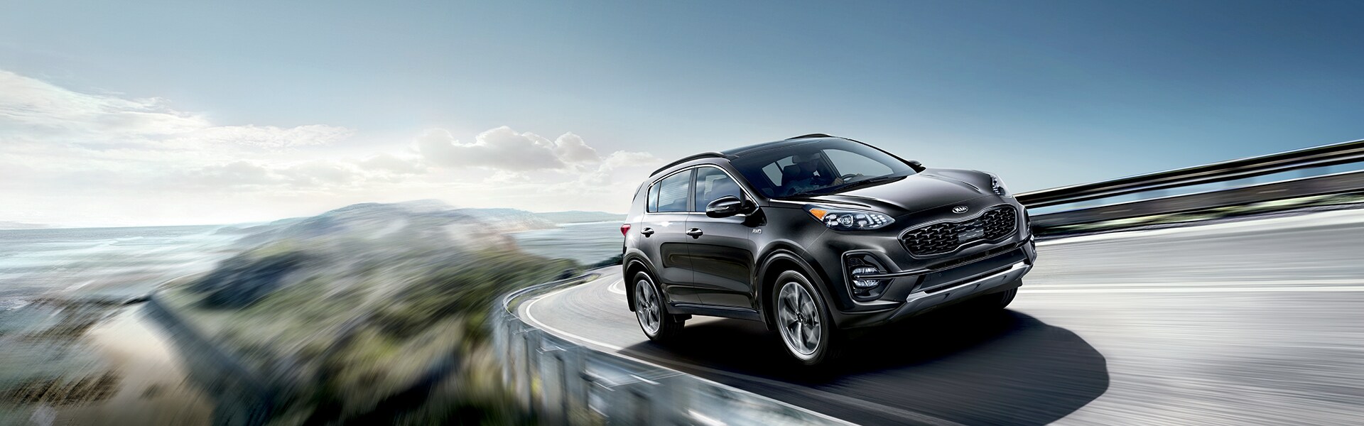 Performance features of the 2022 Sportage at West Broad Kia of Richmond | Sportage Driving Fast on Road