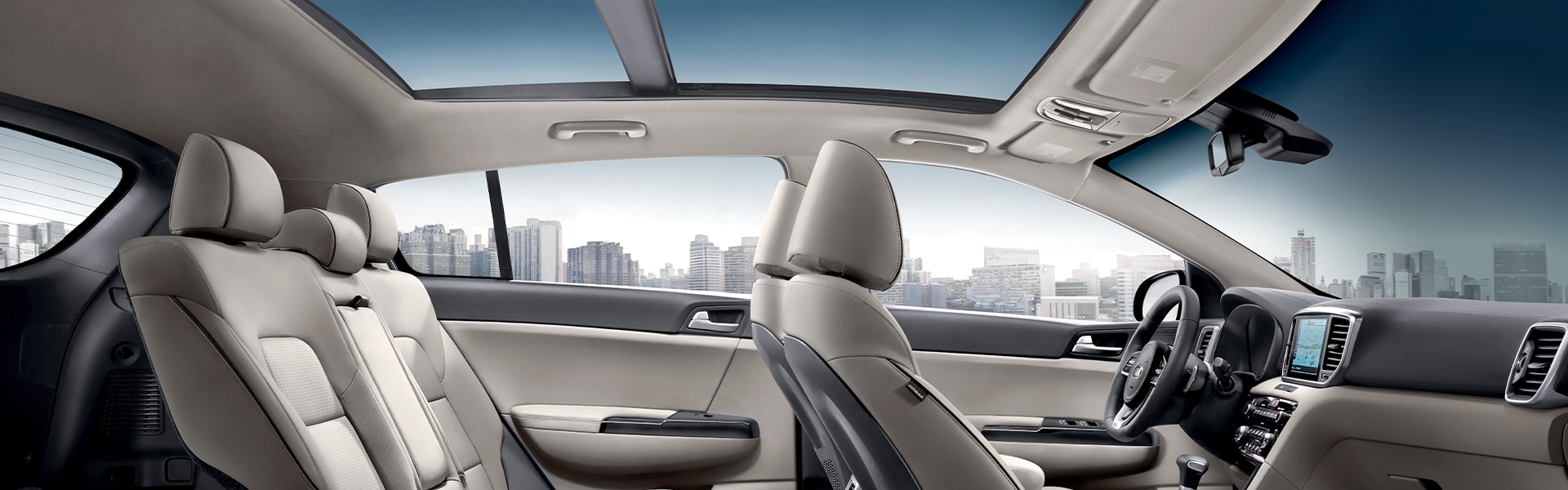 Performance features of the 2022 Sportage at West Broad Kia of Richmond | Interior Side View of the Seats of the Sportage
