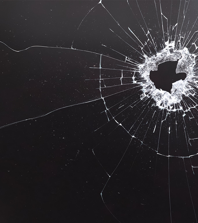 Why You Shouldn’t Drive Around with a Chipped Windshield at West Broad Kia in Richmond, VA | Broken windshield with black background