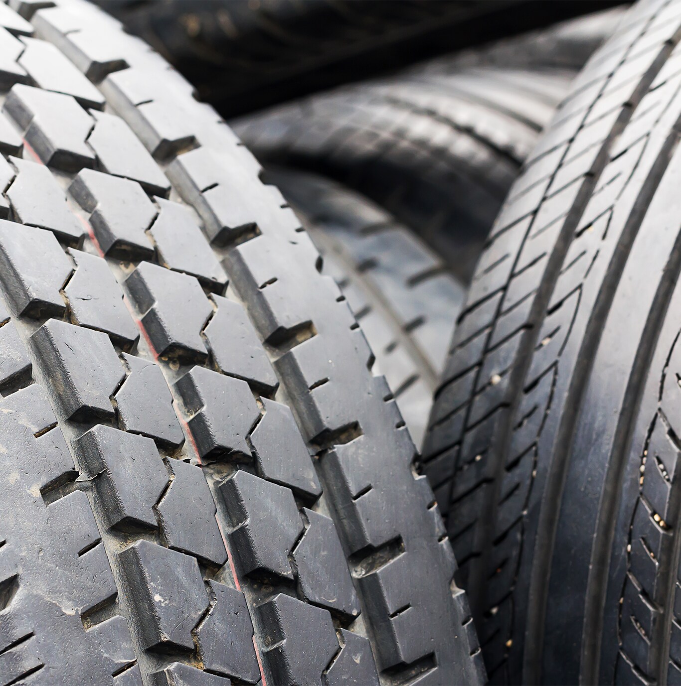 What is Tire and Rim Protection? | West Broad Kia | Close up detail of used tires on the left side and right side