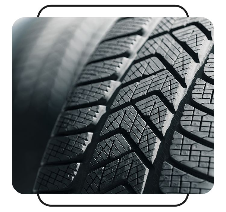 Tire Pressure Information at West Broad Kia in Henrico, VA | Close up of car tire tread 