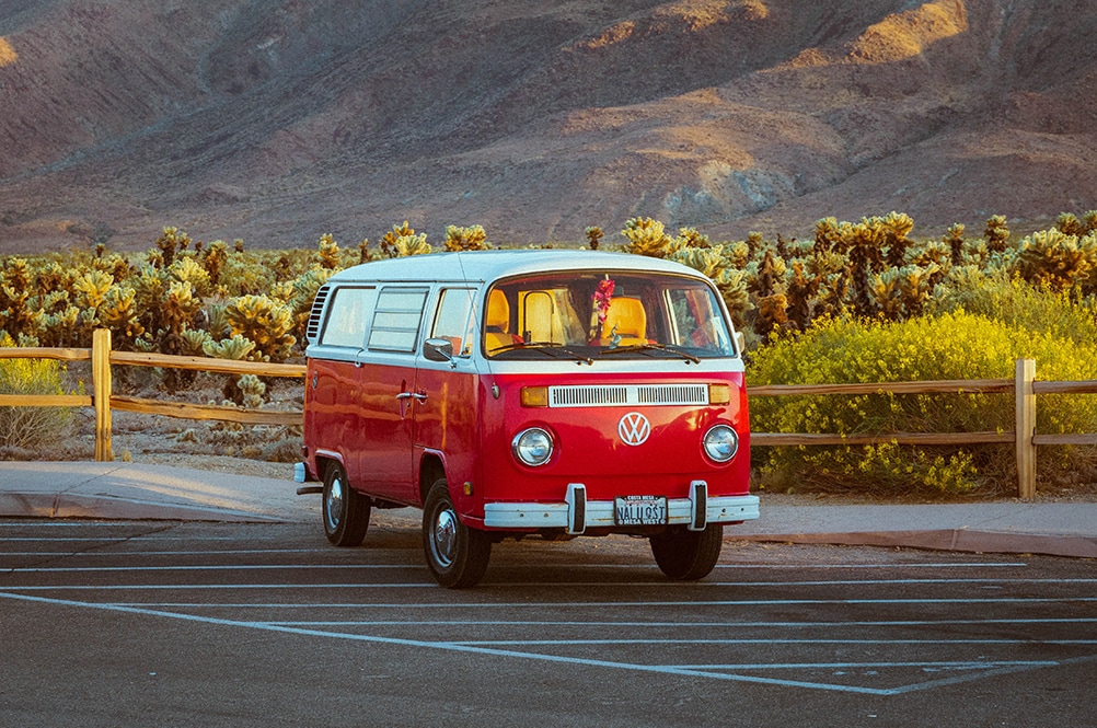 The Volkswagen ID.Buzz is Coming to West Broad Volkswagen in Richmond, VA | An old Volkswagen Bus parked in a parking lot