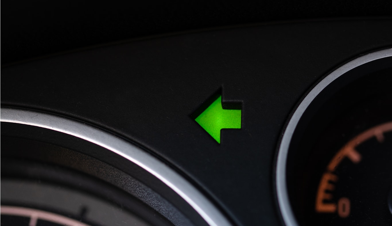 Understanding Your Volkswagen’s Emergency Lights at West Broad VW in Richmond, VA | Green Arrow turn signal located on car dashbaord 